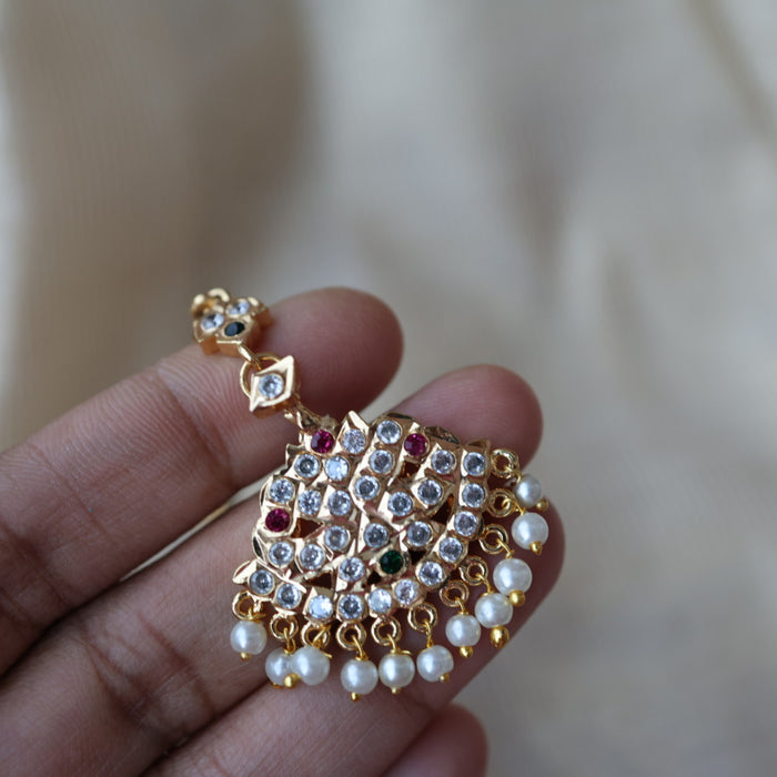 Heritage gold plated maang TH1319