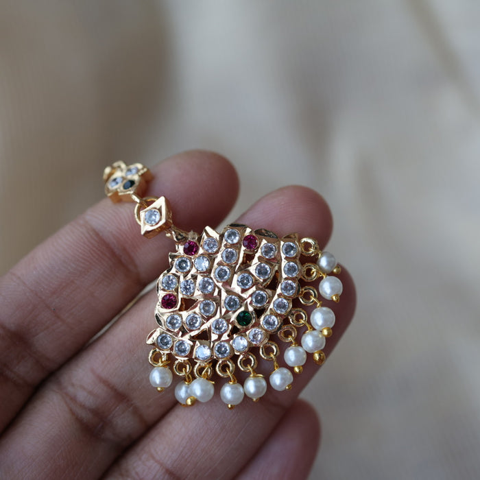 Heritage gold plated maang TH1319