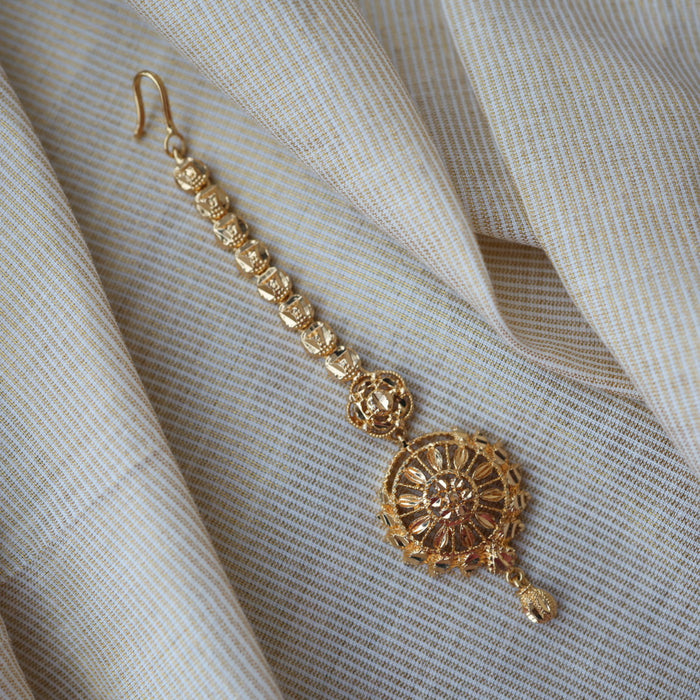 Heritage gold plated maang TH1373