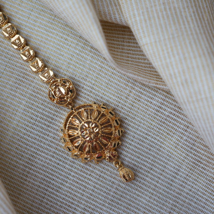 Heritage gold plated maang TH1373