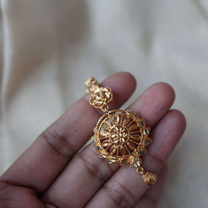 Heritage gold plated maang TH1373