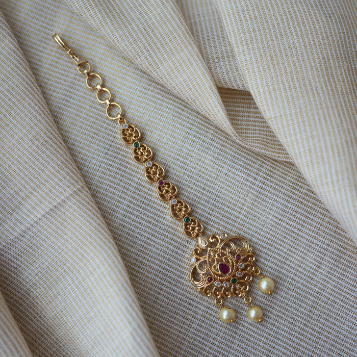 Heritage gold plated maang TH887