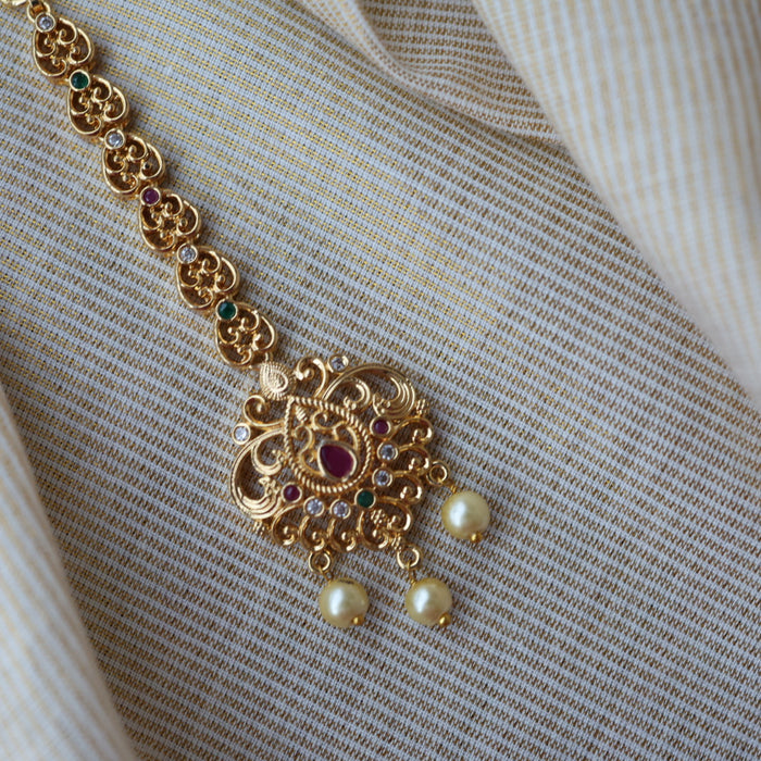 Heritage gold plated maang TH887