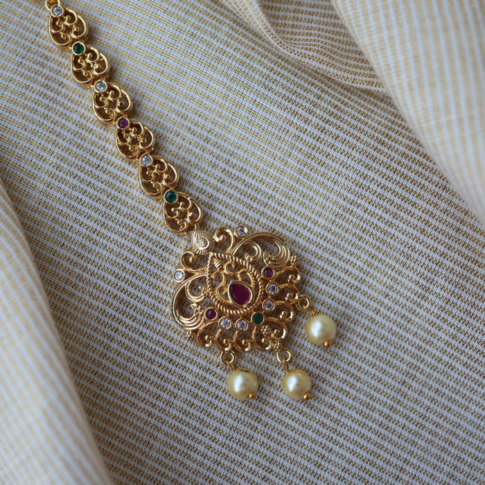 Heritage gold plated maang TH887