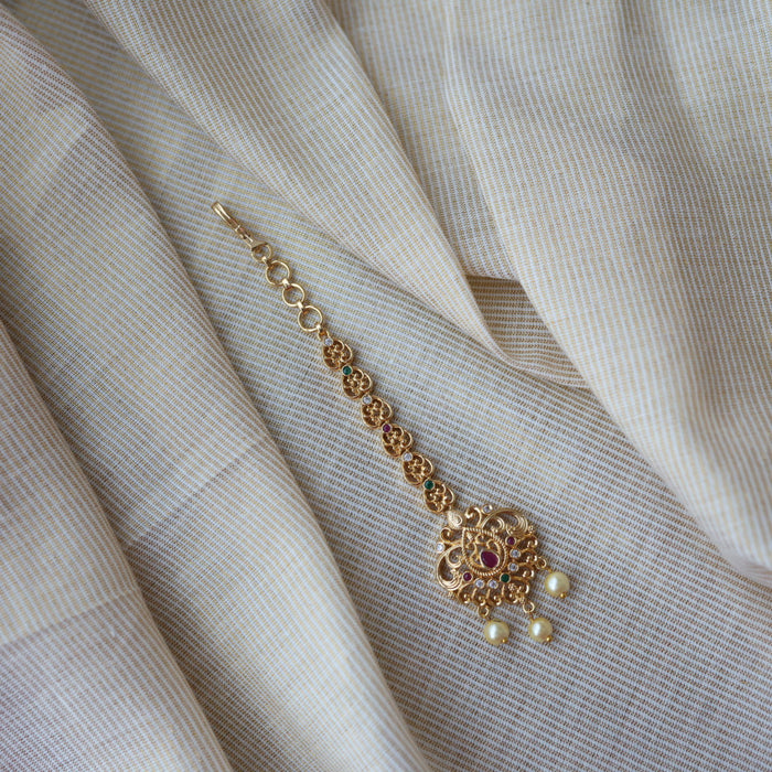 Heritage gold plated maang TH887