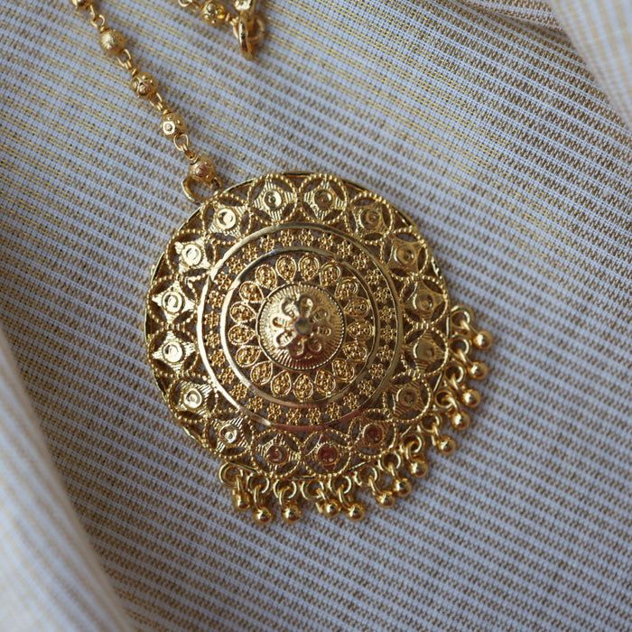 Heritage gold plated maang TH1876