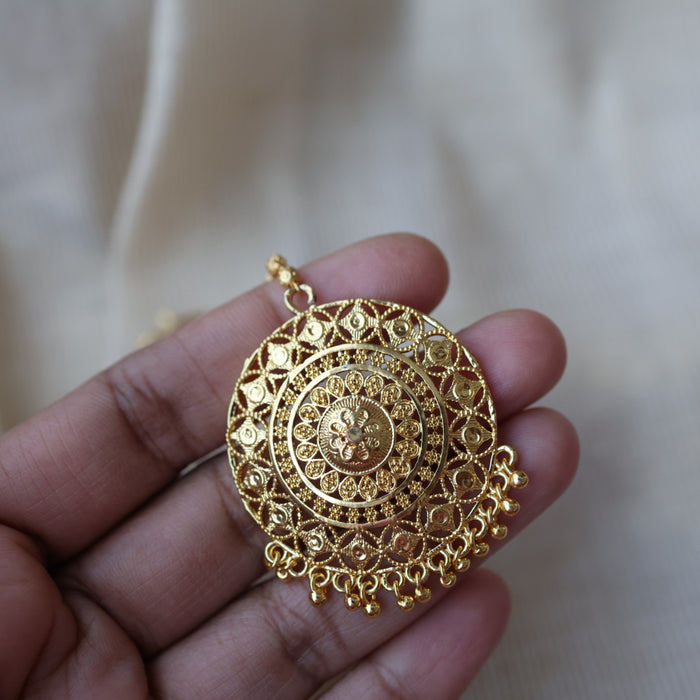 Heritage gold plated maang TH1876