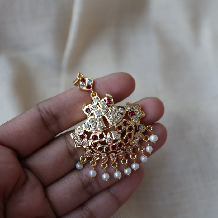 Heritage gold plated maang TH876