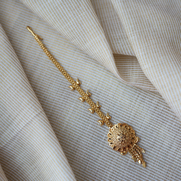 Heritage gold plated maang TH877