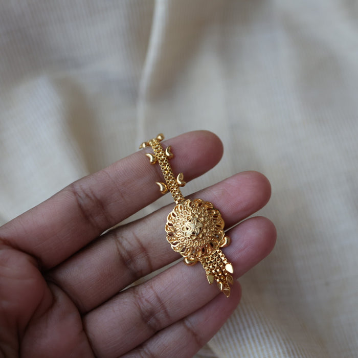 Heritage gold plated maang TH877