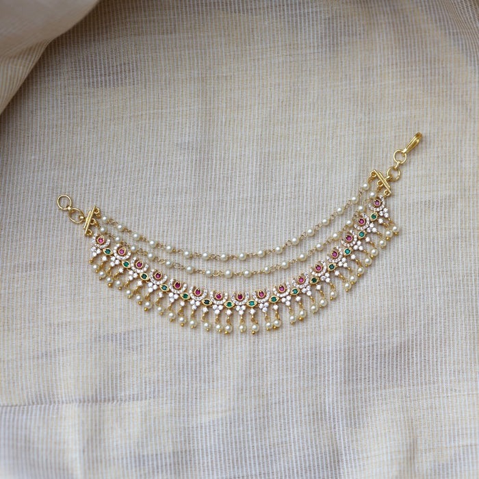 Heritage Gold Plated Mattal Ear Accessories | Bridal & Traditional Jewellery UK HM5323