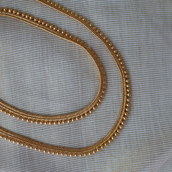 Heritage gold traditional simple gold anklet HAN120
