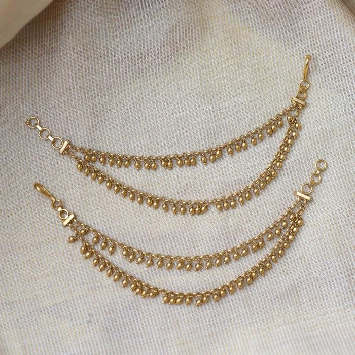 Antique 2 layer Mattal Ear Accessories | Bridal & Traditional Jewellery UK AM5423
