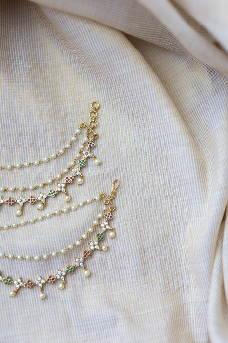 Antique 3 layer Mattal Ear Accessories | Bridal & Traditional Jewellery UK AM589