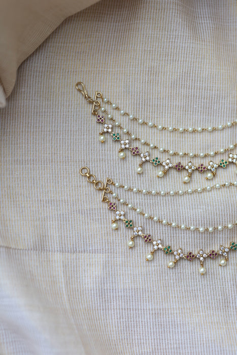 Antique 3 layer Mattal Ear Accessories | Bridal & Traditional Jewellery UK AM589