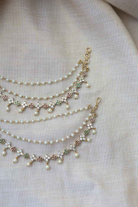 Antique 3 layer Mattal Ear Accessories | Bridal & Traditional Jewellery UK AM589