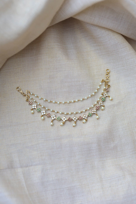 Antique 3 layer Mattal Ear Accessories | Bridal & Traditional Jewellery UK AM589