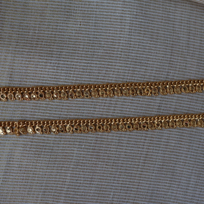 Heritage gold traditional simple gold anklet HAN1300