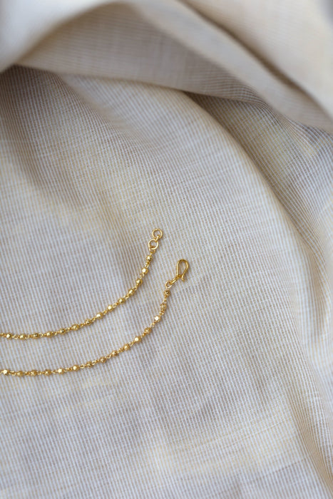 Heritage Gold Plated Mattal Ear Accessories | Bridal & Traditional Jewellery UK HM7787
