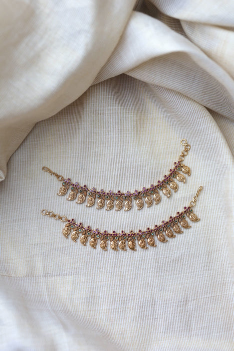 Antique mango design Mattal Ear Accessories | Bridal & Traditional Jewellery UK AM5531