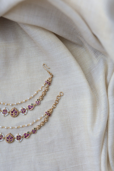 Antique 2 layer Mattal Ear Accessories | Bridal & Traditional Jewellery UK AM0887