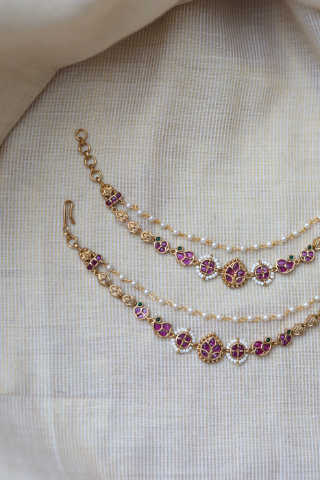 Antique 2 layer Mattal Ear Accessories | Bridal & Traditional Jewellery UK AM0887