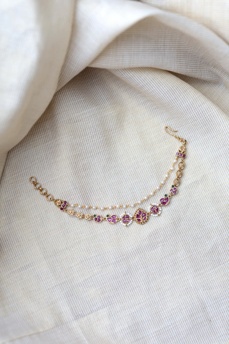 Antique 2 layer Mattal Ear Accessories | Bridal & Traditional Jewellery UK AM0887