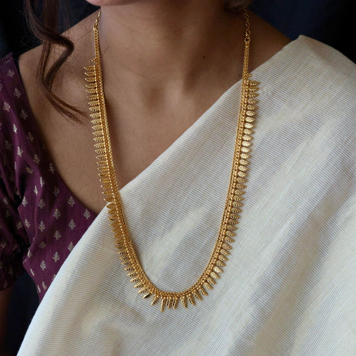 Heritage gold plated long necklace HL1113