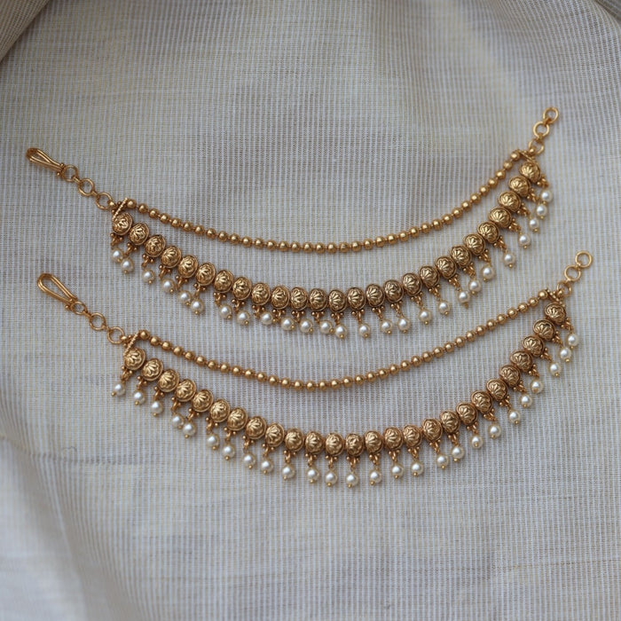 Antique 2 layer Mattal Ear Accessories | Bridal & Traditional Jewellery UK AM5422