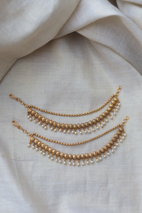Antique 2 layer Mattal Ear Accessories | Bridal & Traditional Jewellery UK AM5422
