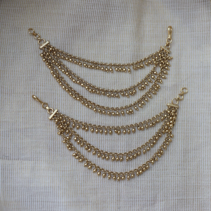 Antique 3 layer Mattal Ear Accessories | Bridal & Traditional Jewellery UK AM7896
