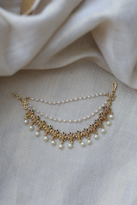 Antique 3 layer Mattal Ear Accessories | Bridal & Traditional Jewellery UK AM67656