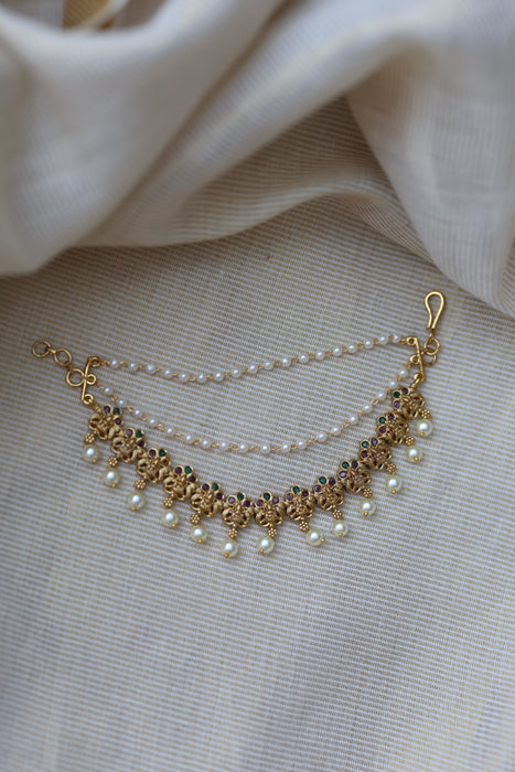 Antique 3 layer Mattal Ear Accessories | Bridal & Traditional Jewellery UK AM67656
