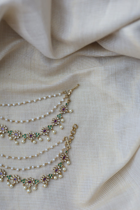 Antique 3 layer Mattal Ear Accessories | Bridal & Traditional Jewellery UK AM678
