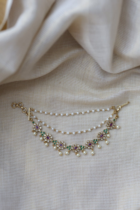 Antique 3 layer Mattal Ear Accessories | Bridal & Traditional Jewellery UK AM678