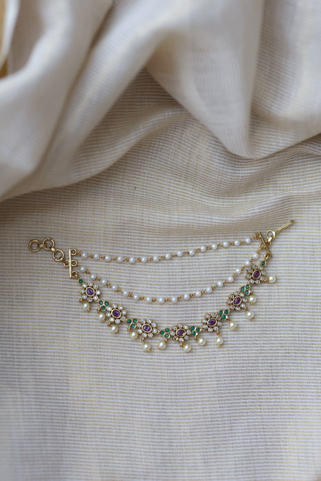 Antique 3 layer Mattal Ear Accessories | Bridal & Traditional Jewellery UK AM678