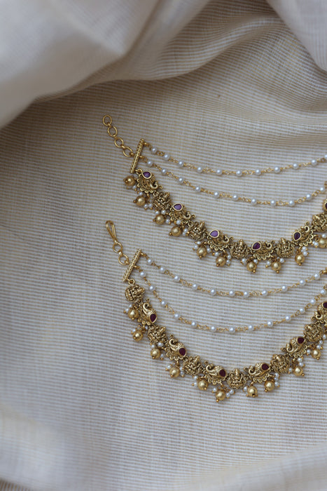Antique 3 layer Mattal Ear Accessories | Bridal & Traditional Jewellery UK AM9966