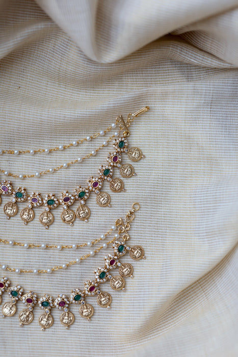 Antique 3 layer Mattal Ear Accessories | Bridal & Traditional Jewellery UK AM9865