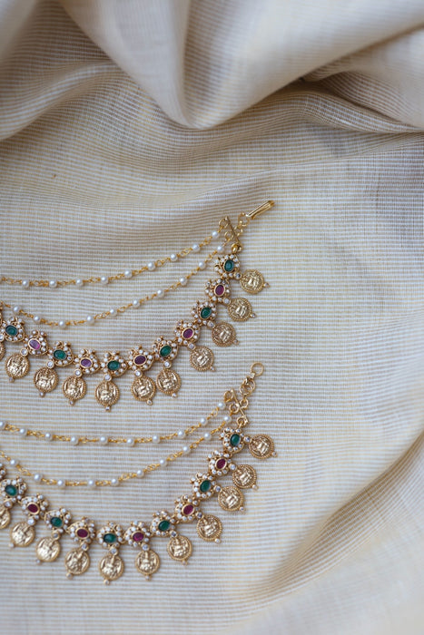 Antique 3 layer Mattal Ear Accessories | Bridal & Traditional Jewellery UK AM9865