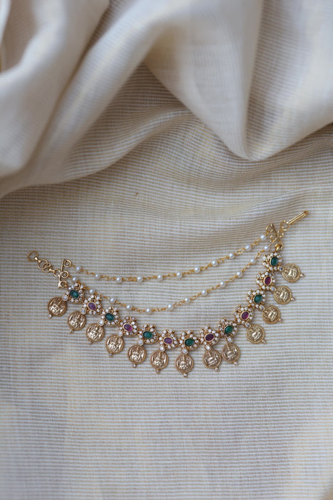 Antique 3 layer Mattal Ear Accessories | Bridal & Traditional Jewellery UK AM9865
