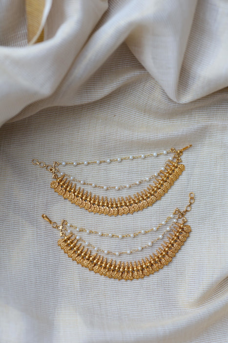 Antique 3 layer Mattal Ear Accessories | Bridal & Traditional Jewellery UK AM3234