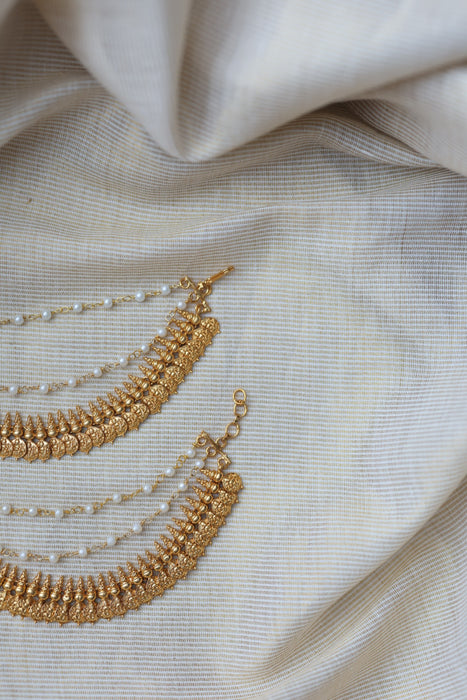 Antique 3 layer Mattal Ear Accessories | Bridal & Traditional Jewellery UK AM3234