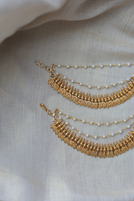 Antique 3 layer Mattal Ear Accessories | Bridal & Traditional Jewellery UK AM3234