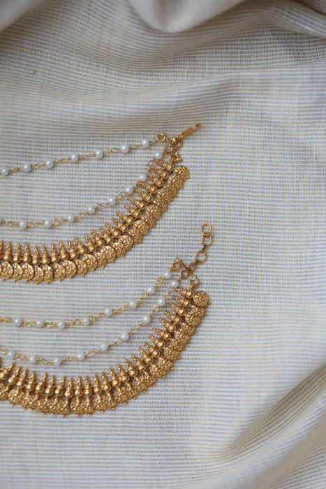 Antique 3 layer Mattal Ear Accessories | Bridal & Traditional Jewellery UK AM3234