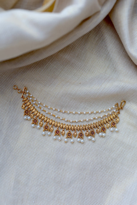 Antique 3 layer Mattal Ear Accessories | Bridal & Traditional Jewellery UK AM134