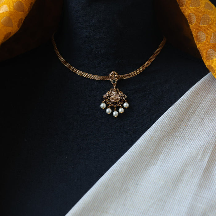 Antique temple design simple necklace necklace with earrings TTS5622