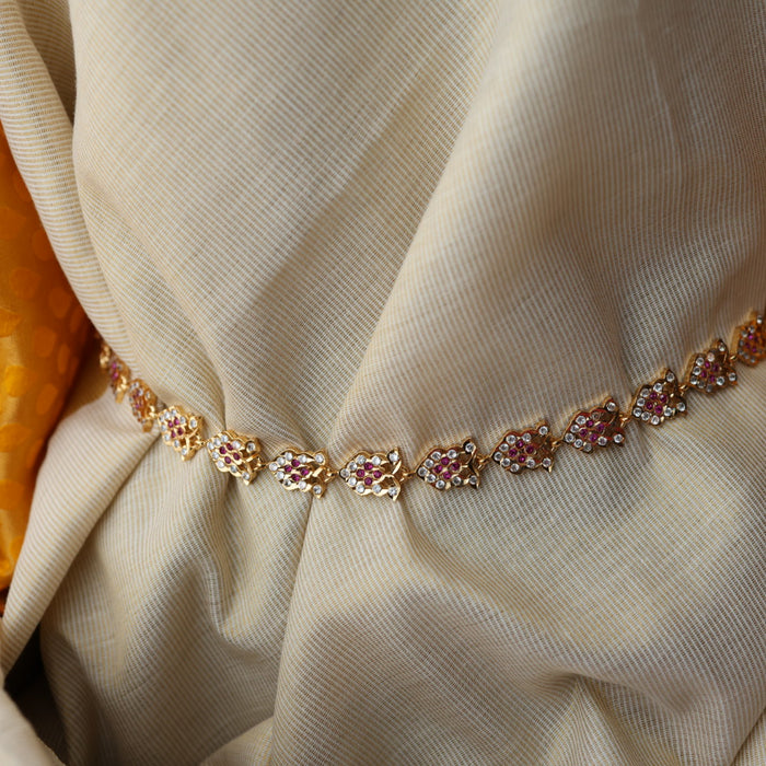 Heritage gold ruby white waistchain HW100577