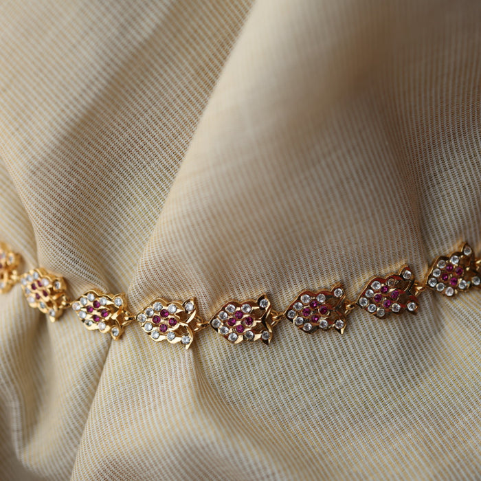 Heritage gold ruby white waistchain HW100577