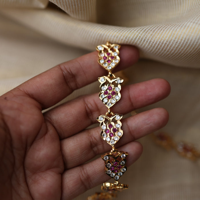 Heritage gold ruby white waistchain HW100577