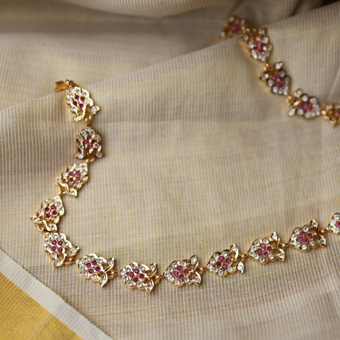 Heritage gold ruby white waistchain HW100577
